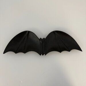 Black Metal Halloween Bat Candy Serving Dish Plate Decor